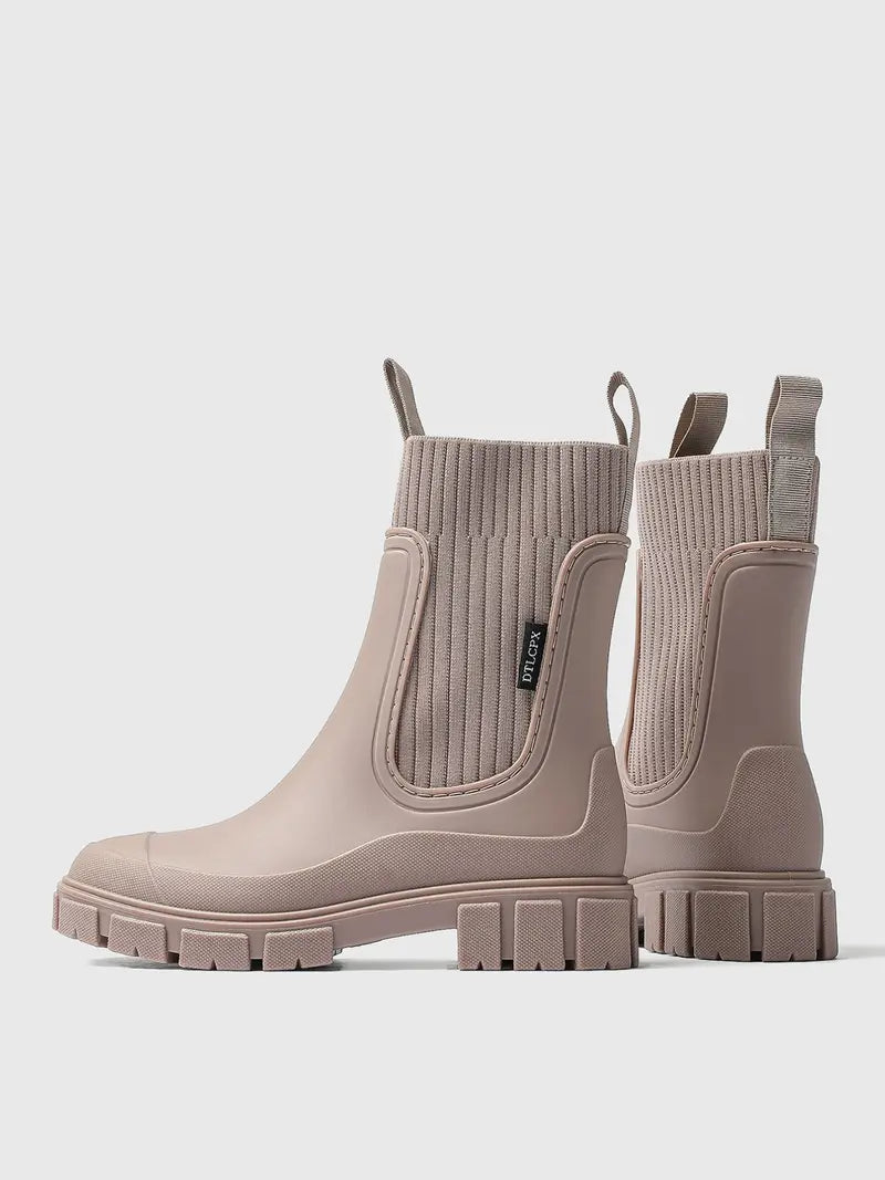 Women's Waterproof Rain Boots | Round Toe Non-Slip Outdoor Boots