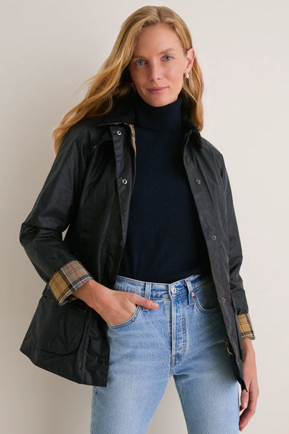 Women's Waxed Cotton Jacket | Classic Waterproof Country Coat