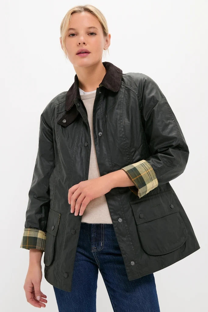 Women's Waxed Cotton Jacket | Classic Waterproof Country Coat