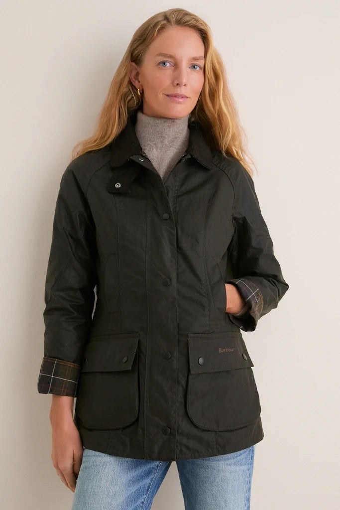 Women's Waxed Cotton Jacket | Classic Waterproof Country Coat