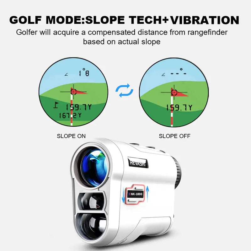 1000yd Golf Laser Rangefinder – Slope, Flag Lock & Vibration