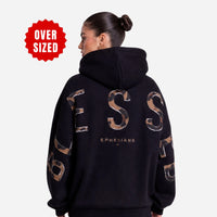 Blessed - Brown Leopard Patch - Black