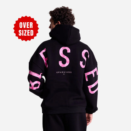 Kingdom Essential Patchwork Oversized Hoodie