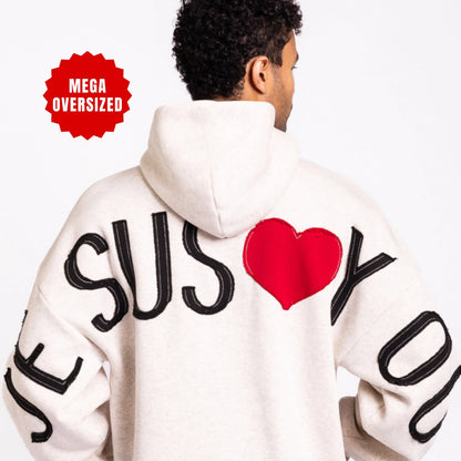 Kingdom Essential Patchwork Oversized Hoodie