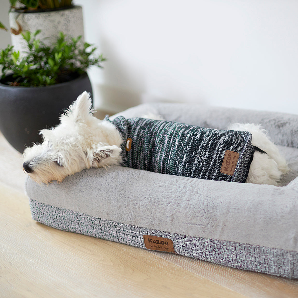 Stormy Skies Roll Neck Dog Jumper
