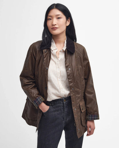 Women's Waxed Cotton Jacket | Classic Waterproof Country Coat
