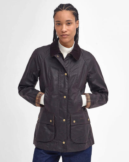Women's Waxed Cotton Jacket | Classic Waterproof Country Coat