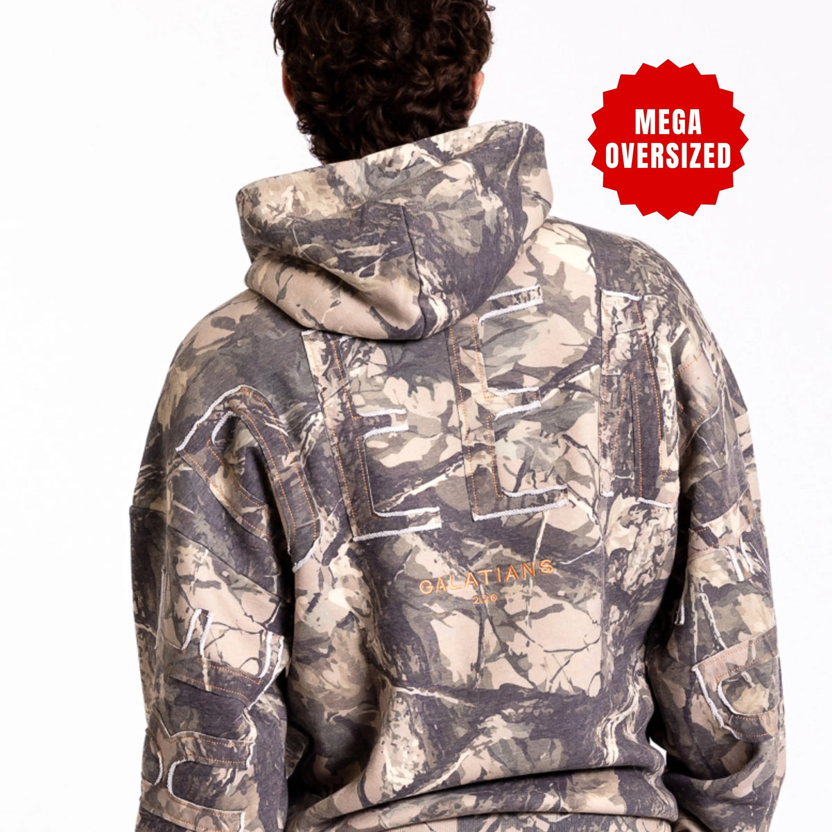 Kingdom Essential Patchwork Oversized Hoodie
